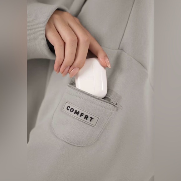 Comfrt Travel Essentials Steel Gray Hoodie - Picture 6 of 14